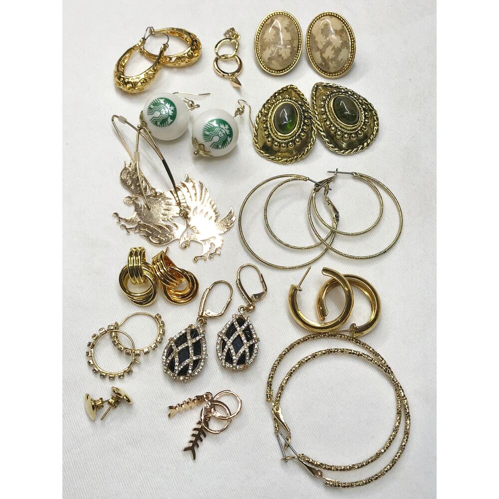 Gold Tone Jewelry Lot 1.8lb 45pc Estate Jewelry Vintage Bulk Necklaces Bracelets - Picture 16 of 16